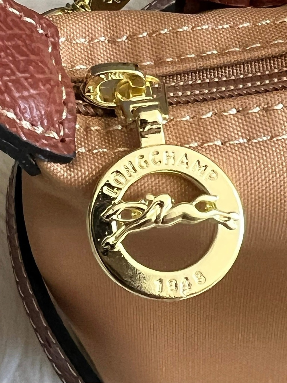 Longchamp XS Le Pliage Original Pouch with Strap - Picture 5 of 14